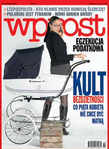 Okładka tygodnika Wprost nr 15/2003 (1063)