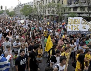 Miniatura: Hiszpania: "Oburzeni" demonstrują w 80...