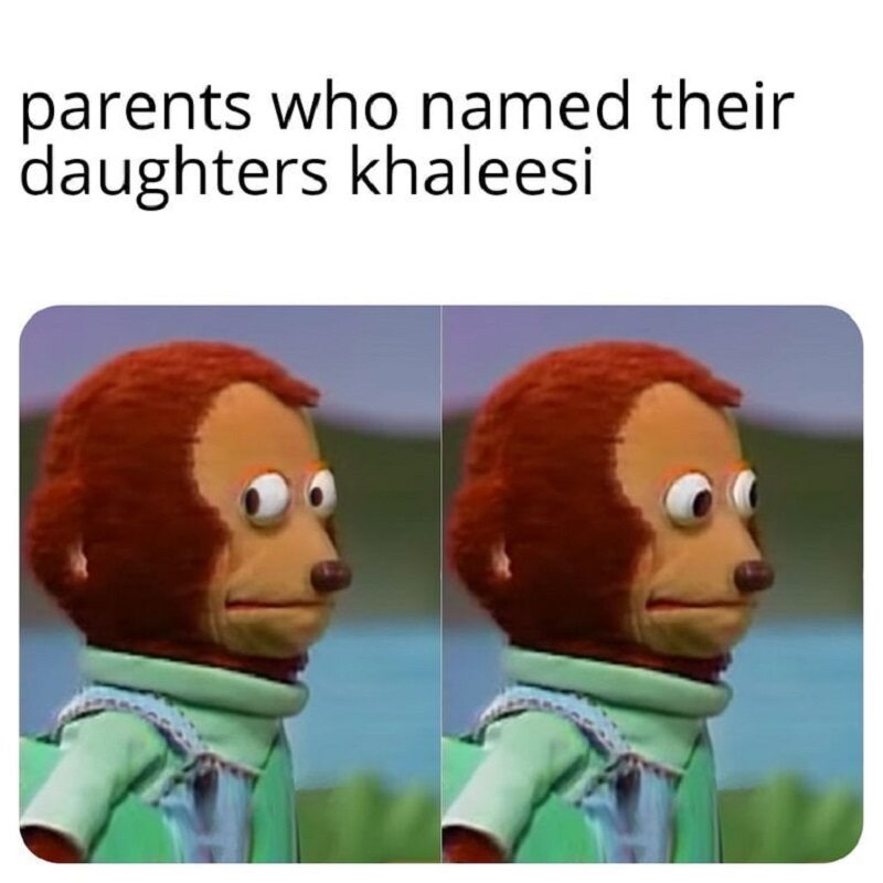 Na koniec rodzice, którzy nazwali swoje córki khaleesi w prawdziwym świecie, po obejrzeniu ostatniego odcinka „Gry o tron” 