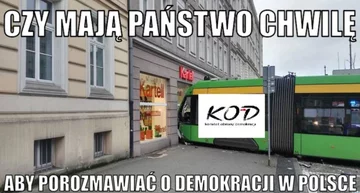 Mem z poznańskim tramwajem 