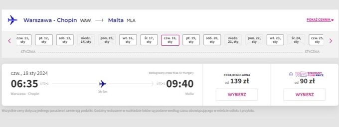 Wizz Air bilety