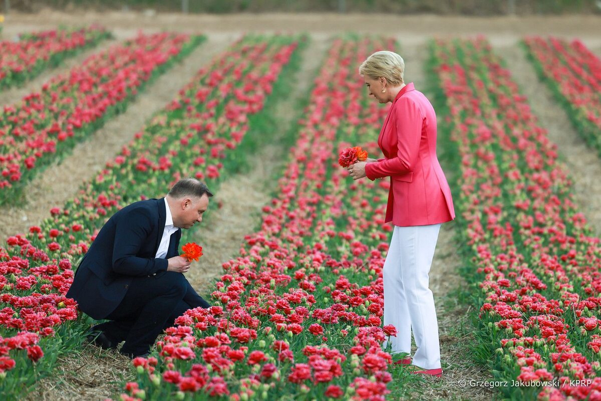 Para Prezydencka na XII Międzynarodowych Targach Tulipanów 