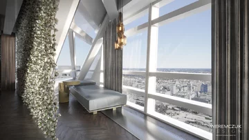 Złota by Katarzyna Weremczuk Inspirujące wnętrze projektu Weremczuk Design – ZŁOTA 44 prezentuje wizualizację apartamentu