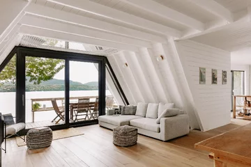 Dom nad jeziorem, projekt Matière Première Architecture v2com, 5891-01, brda, rama A