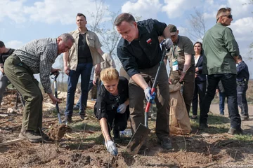 Andrzej Duda i Agata Kornhauser-Duda w Rytlu 