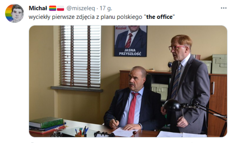 Wpis inspirowany informacją o polskiej wersji serialu „The Office”/„Biuro” 