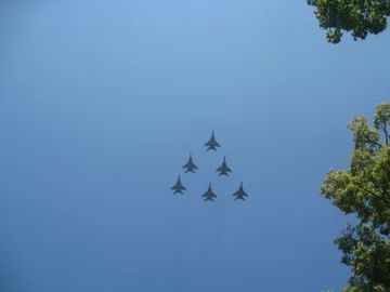 Sześć samolotów Mig-29 (fot.Marcin Lis)