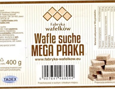 Miniatura: Kupiłeś te wafle? Może wystąpić w nich...