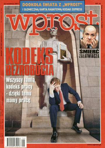 Okładka tygodnika Wprost nr 16/2001 (960)