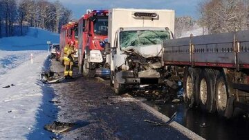 Wypadek na&nbsp;trasie S6 z&nbsp;Lęborka do&nbsp;Gdyni
