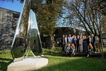 Odsłonięcie pierwszej na Śląsku rzeźby autorstwa Oskara Zięty 