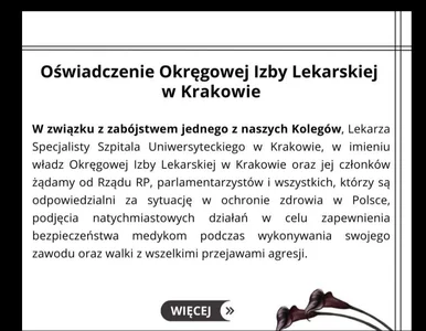 Miniatura: Krakowscy lekarze po śmierci kolegi:...