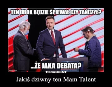 Mem związany z debatą prezydencką 