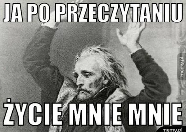 Mem po egzaminie gimnazjalnym z języka polskiego