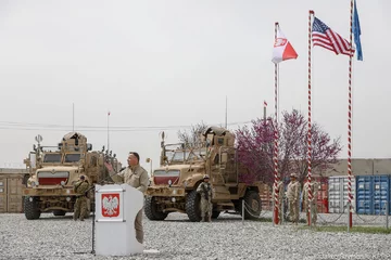 Andrzej Duda w bazie Bagram 