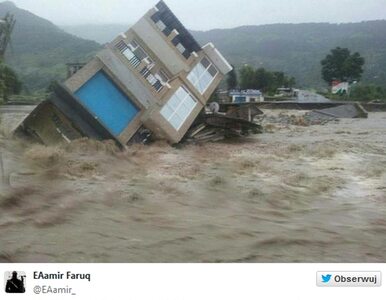 Miniatura: Powódź w Indiach, użytkownicy Twittera...