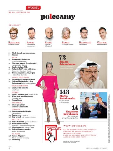 Spis treści, Wprost 44/2018