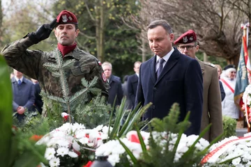 Prezydent Andrzej Duda na obchodach rocznicy katastrofy smoleńskiej 