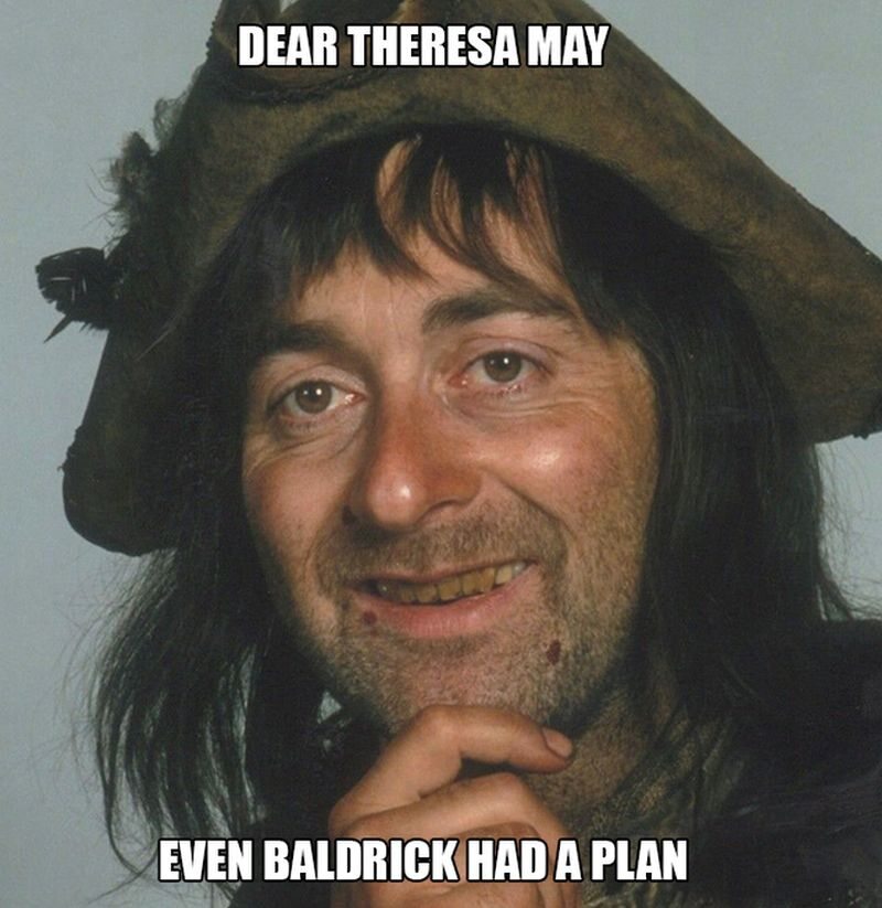 "Droga Thereso May, nawet Baldrick miał plan" 