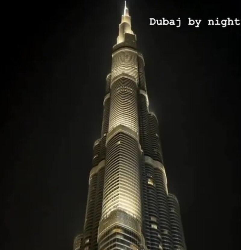 Dubaj nocą 