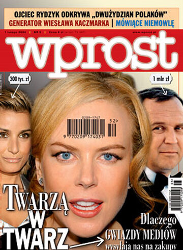 Okładka tygodnika Wprost nr 5/2004 (1105)