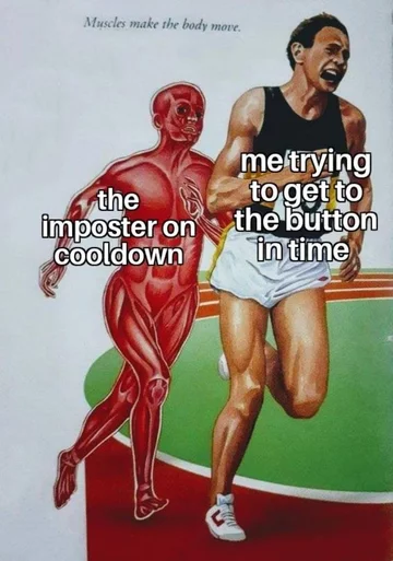 Mem z gry Among Us 