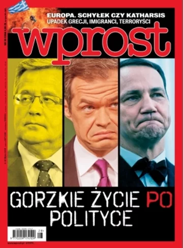 Okładka tygodnika Wprost nr 28/2015 (1687)