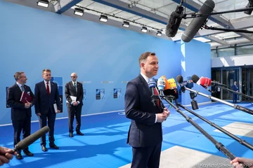 Andrzej Duda na Szczycie NATO w Brukseli 