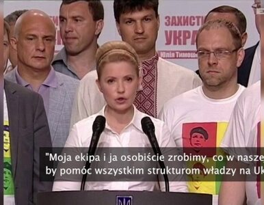 Miniatura: Tymoszenko obiecuje wsparcie. "Rewolucji"...