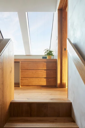 Różowy domek na plaży, projekt RX Architects RIBA, różowy domek na plaży