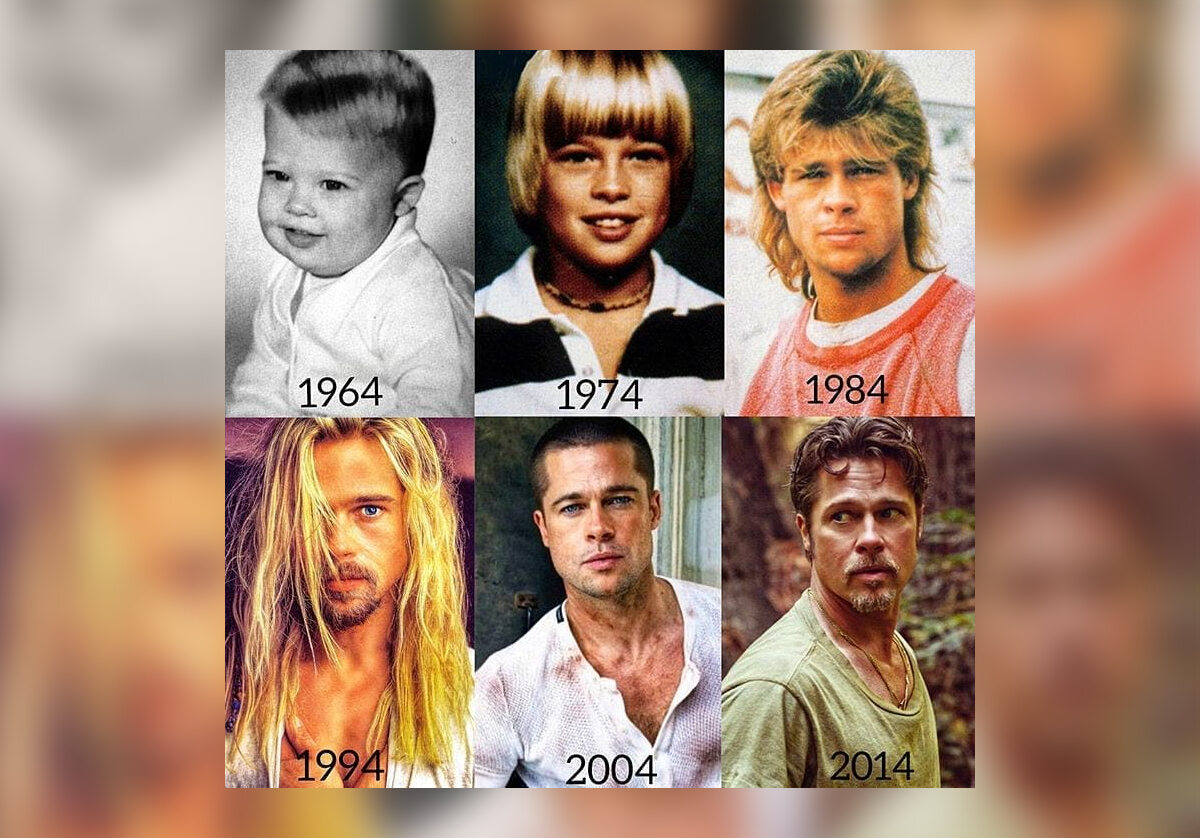Brad Pitt – jak się zmieniał? 
