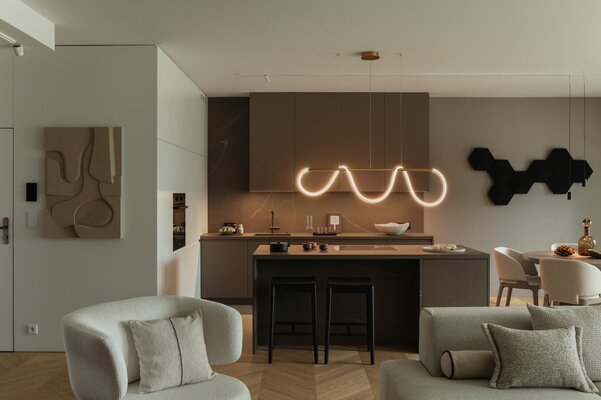 Miniatura: Apartament w stylu soft architecture