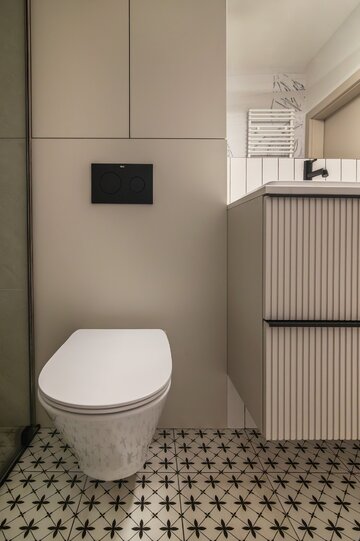Mała łazienka, projekt Decoroom