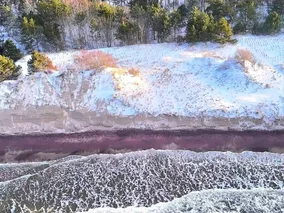 Miniatura: Widok jak z kosmosu nad Bałtykiem....