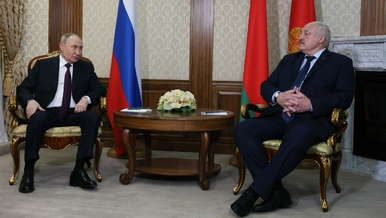 Miniatura: Ten moment spotkania Putina...