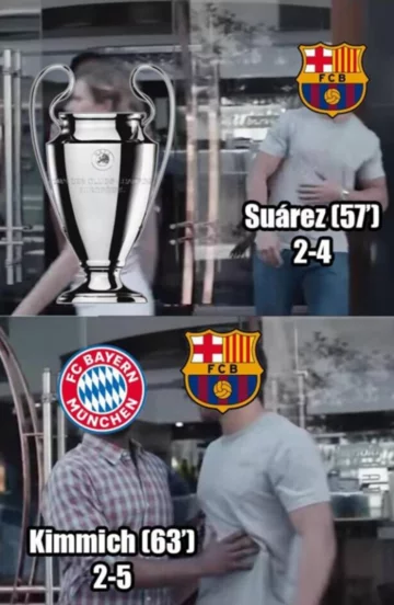 Mem po meczu FC Barcelony z Bayernem Monachium 