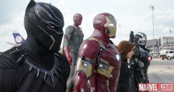 Team Iron Man w "Kapitan Ameryka: Wojna Bohaterów"
