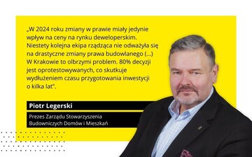 Piotr Legerski, Prezes Zarządu Stowarzyszenia Budowniczych Dom&oacute;w i&nbsp;Mieszkań