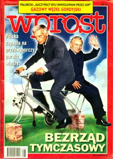 Okładka tygodnika Wprost nr 28/2001 (972)