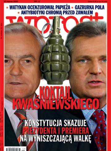 Okładka tygodnika Wprost nr 12/2003 (1060)