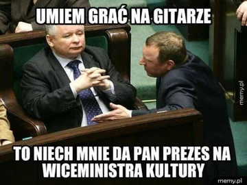 Mem z Jarosławem Kaczyńskim 