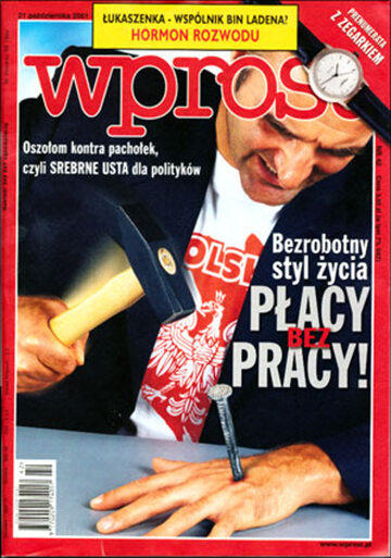Okładka tygodnika Wprost nr 42/2001 (986)