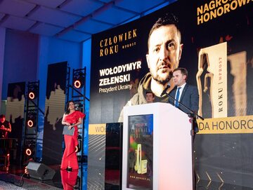 Oleh Kuts odbiera nagrodę Człowiek Roku dla Prezydenta Ukrainy