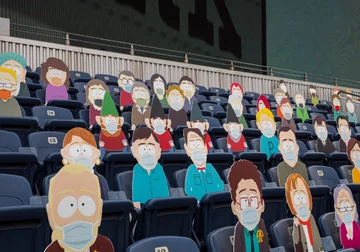 Postaci z serialu „South Park” na stadionie drużyny Denver Broncos 