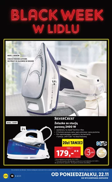 Gazetka Lidla na Black Friday i Black Week 2021 