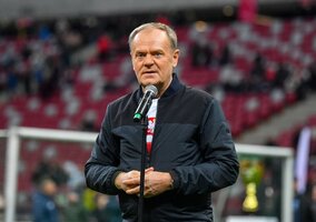 Miniatura: Tusk pojawił się na&nbsp;PGE Narodowym....