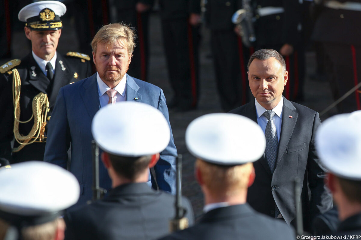 Król Niderlandów Willem-Alexander i prezydent Andrzej Duda 
