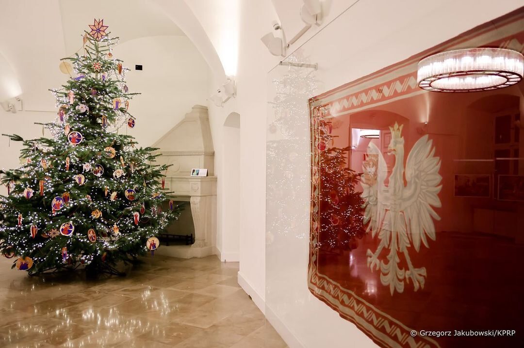 Świąteczne dekoracje w Pałacu Prezydenckim 