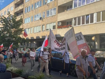 Protest w Warszawie 