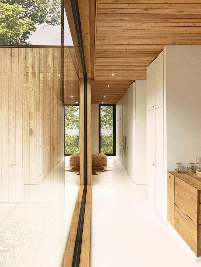 Domek w lesie, projekt  L’Empreinte Design Architecture